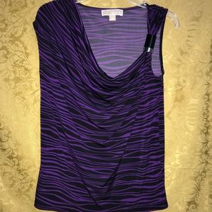 Michael Kors Purple Zebra print tank